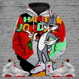 BUNNY CLEAN 3D HOODIE MATCH AIR JORDAN 6 ‘HARE’ GIFTS