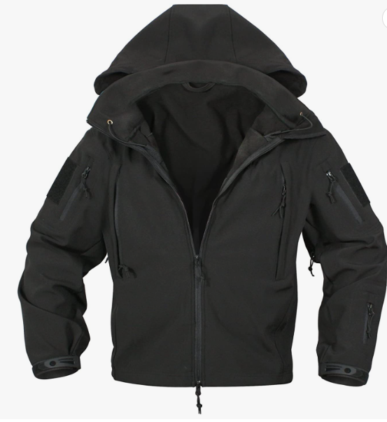 Rothco Special Ops Soft Shell Jacket, Black, Large