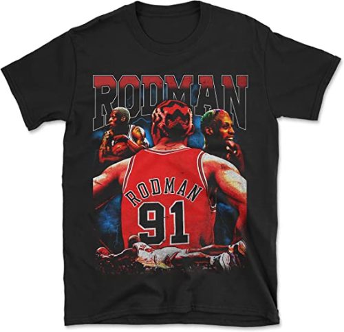 Dennis The Worm 91 Chicago Basketball Legend Retro Vintage Style T-Shirt