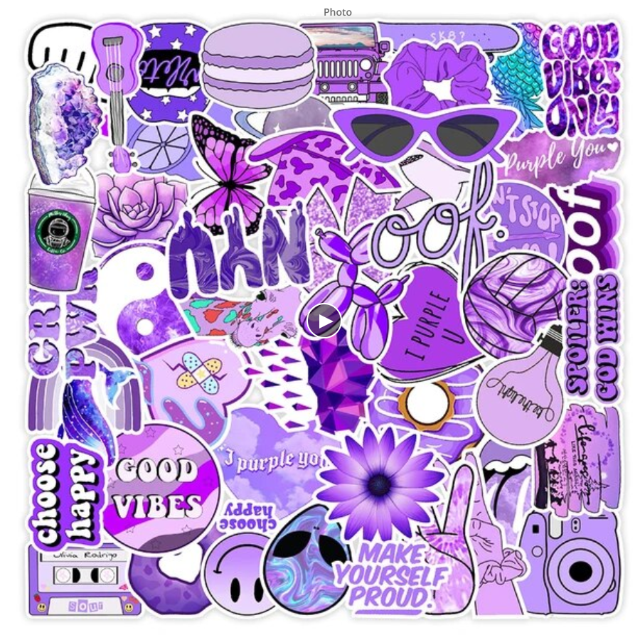 50pcs Winter Polar Bear Vsco Girl Stickers DIY Portable Suitcase Sticker Waterproof Bike Helmet Sticker