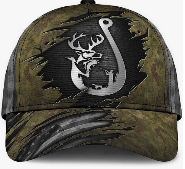 Baseball Cap Hunting Fishing Deer Duck Fish Snapback Hats for Men Hunting Fishing Deer Duck Baseball Classic Hat ZDC53699 (Classic Cap)