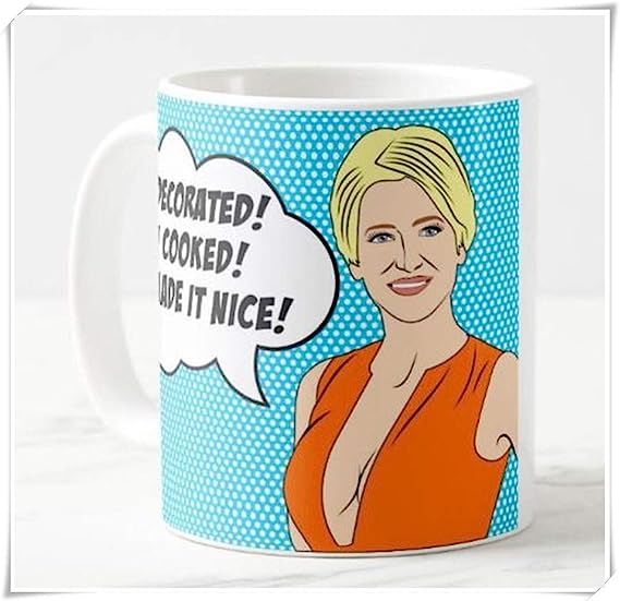 LeeHoomKok – Real Housewives of New York, Dorinda Medley Inspired Coffee Mug, Reality TV Pop Culture, 11oz Ceramic Coffee Novelty Mug/Tea Cup
