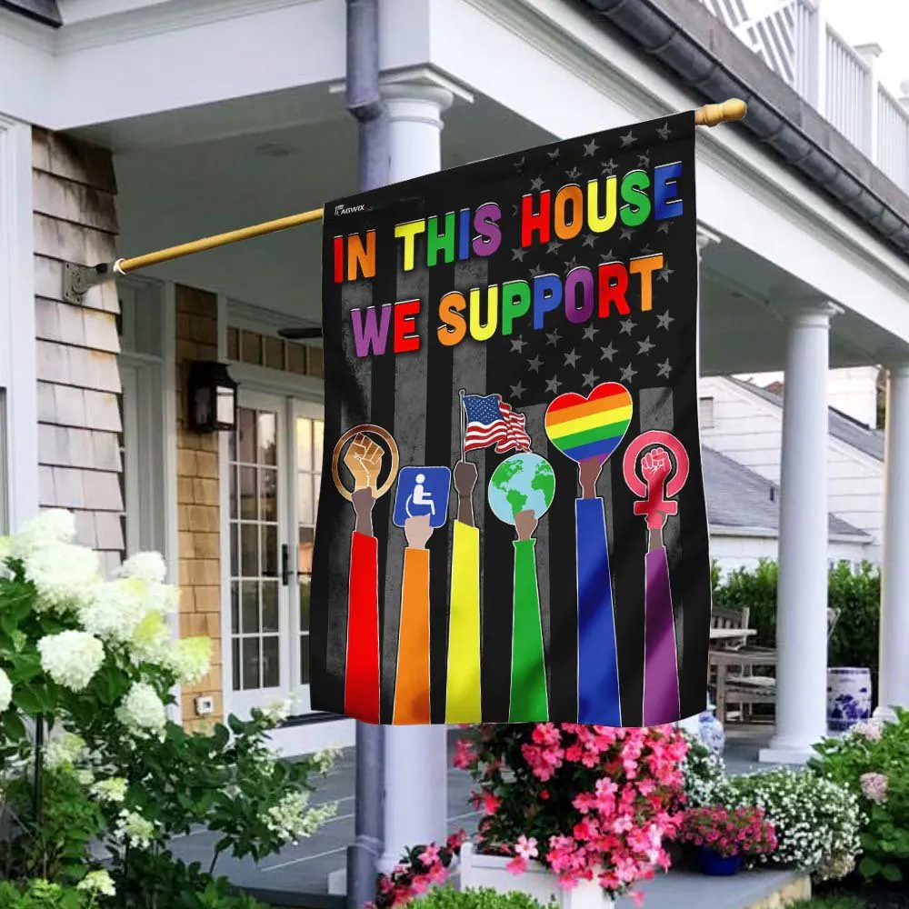 LGBT Rainbow Pride American Flag Be Kind Garden Flags Double Sided for Decor Outside House