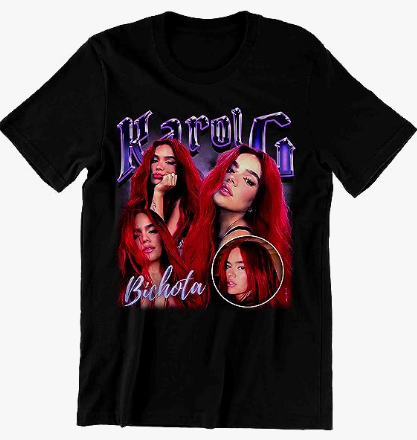 KarolG Tshirt, Strip Love Tour 2022 Tshirt, Graphic Red Hair KarolG Tshirt for Fans, Classic Hoodie, Sweatshirt, Tank Tops