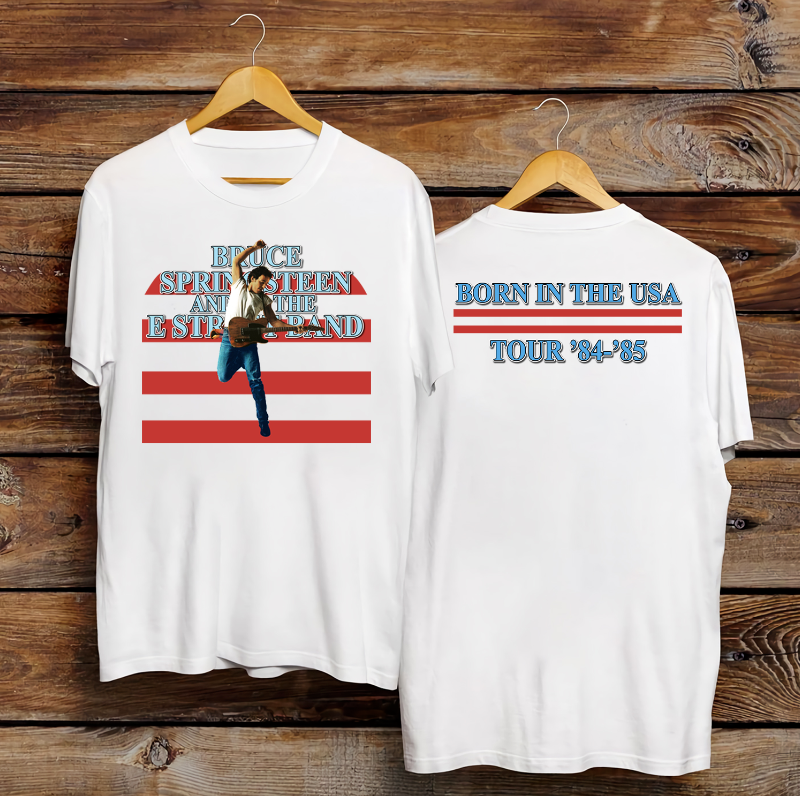 Bruce Springsteen and E Street Band Born in USA Tour 84-85 T-Shirt, Bruce Spring