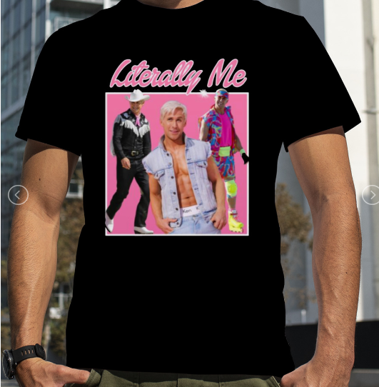 Literally Me Ryan Gosling Unisex Tshirt, Margot Robbie Tshirt, BB Movie T-Shirt, Movie Tshirt, Vintage Tshirt Multicolor