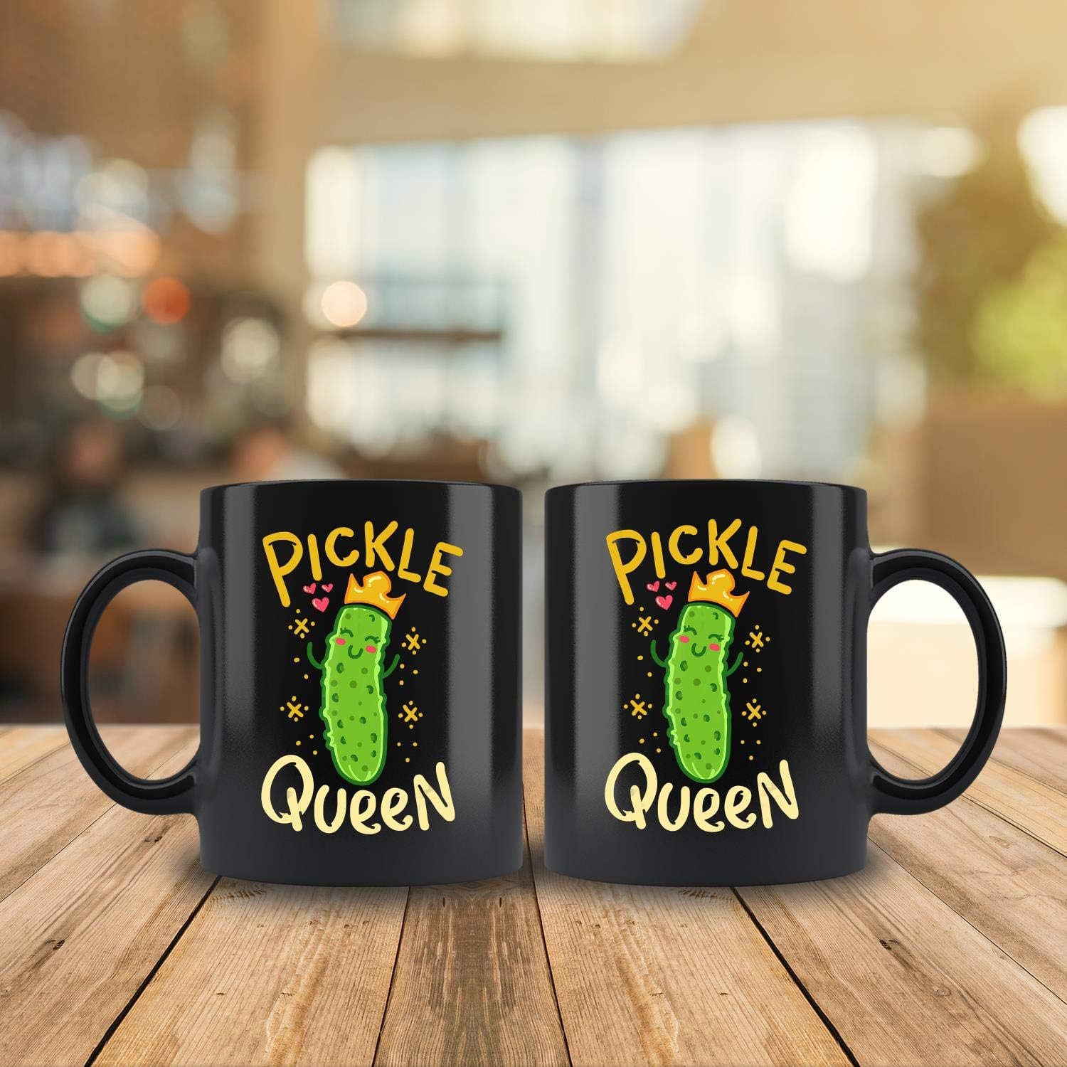 Pickle Queen Vegan Funny Cucumber Vegetable Coffee Mug 11oz Tea Cups Gift