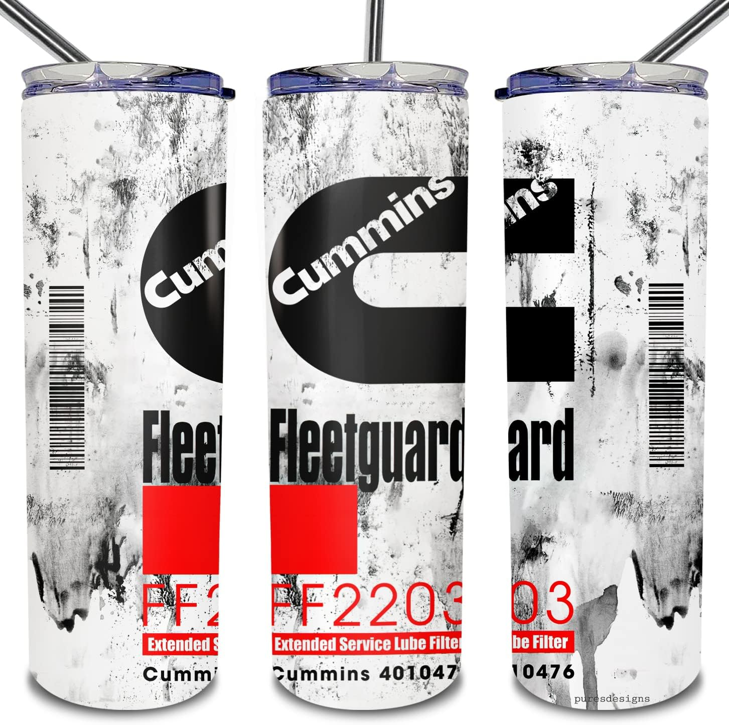 KellyGiftCorner Cummins Tumbler – Cummins Coffee Mug – Cummins Accessories – Mechanic Gifts – Mechanic Dad Gifts – Mechanic Coffee Mug – Oil Filter Cup – Trucker Mug – Cat Oil Filter Tumbler Cup