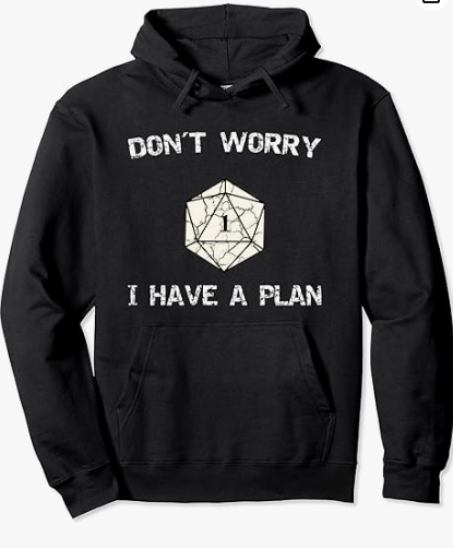 TEEWORLD Dungeons Role Playing Dice D20 RPG Tabletop Fan Pullover Hoodie Black