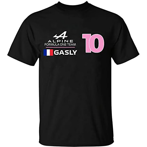 Pierre Gasly Alpine Formula one Team Black and White and Other