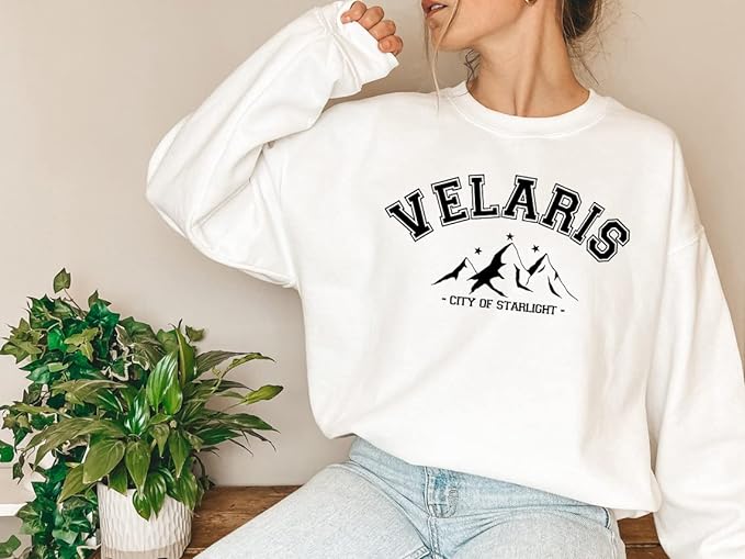 Velaris City of Starlight Crewneck Sweatshirt – A Court of Thorns and Roses Ssweater, The Night Court Acotar Booklish Sweater