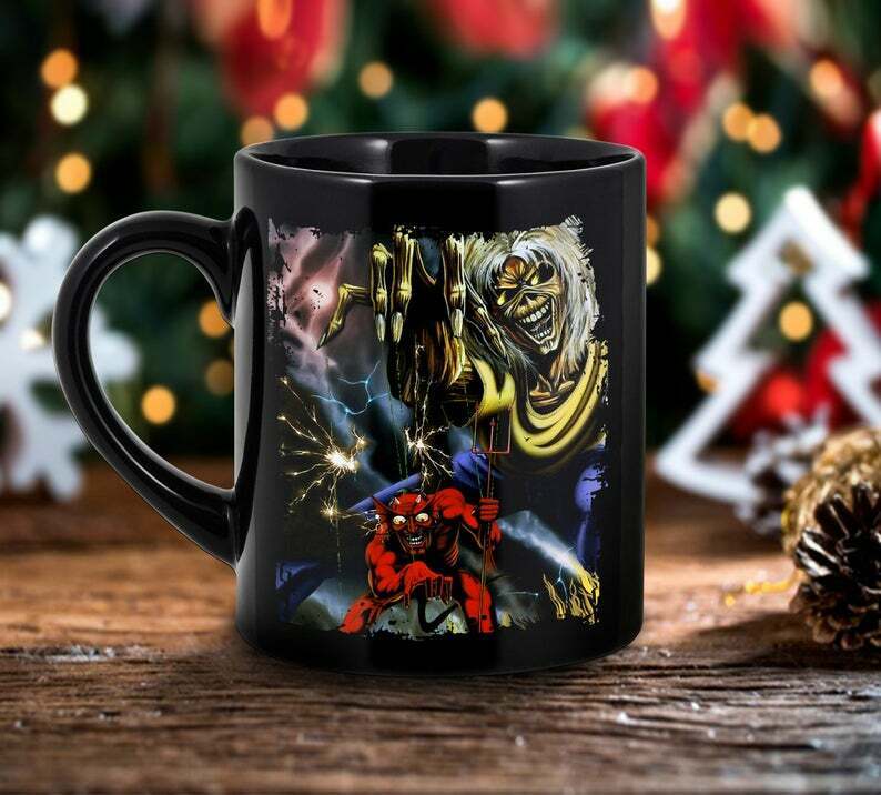 Iron Maiden Puppet Of The Devil Ceramic Mug, Gift idea For Fans